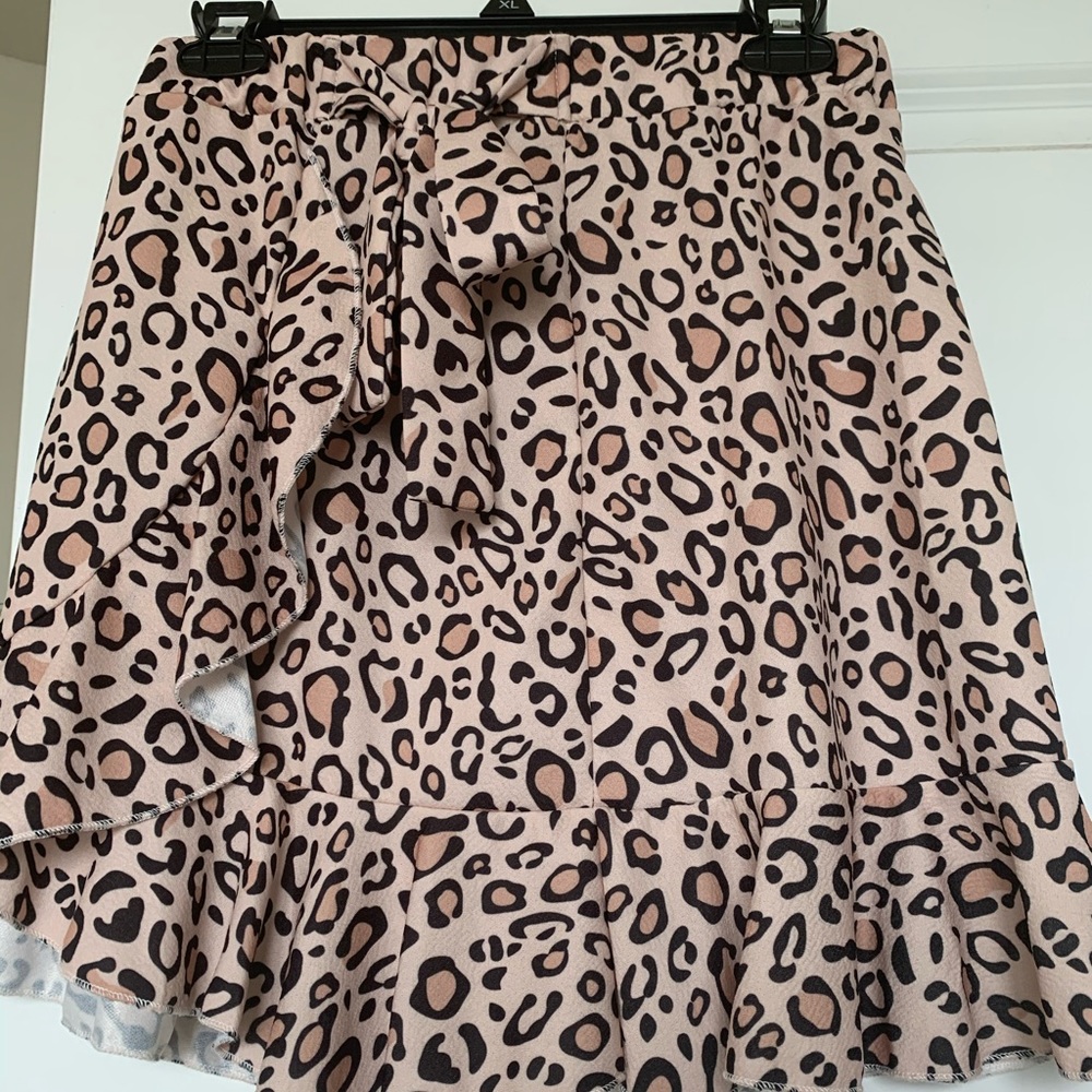 Wrapped ruffle skirt